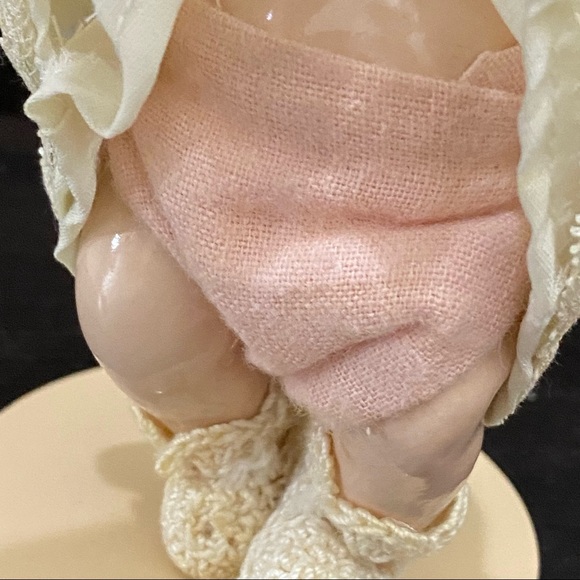Vintage Porcelain Bisque Collectible 5” Baby Doll - Picture 8 of 9